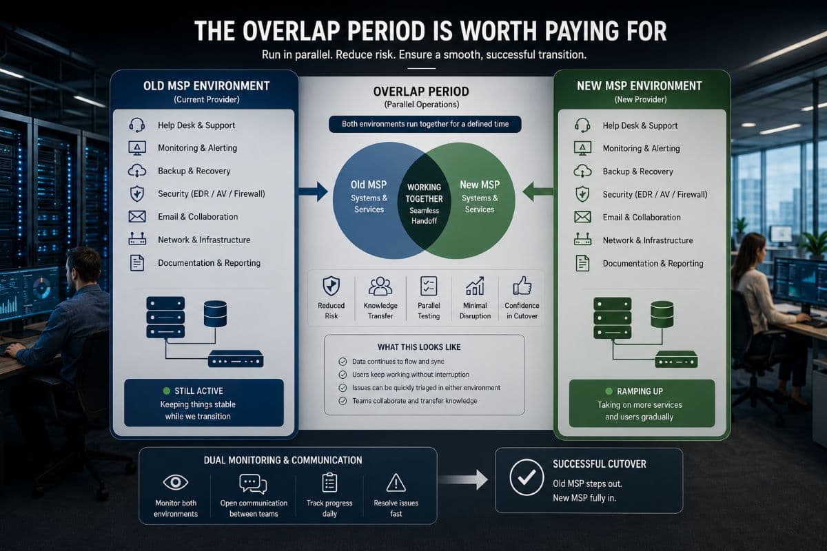Parallel IT systems running during migration