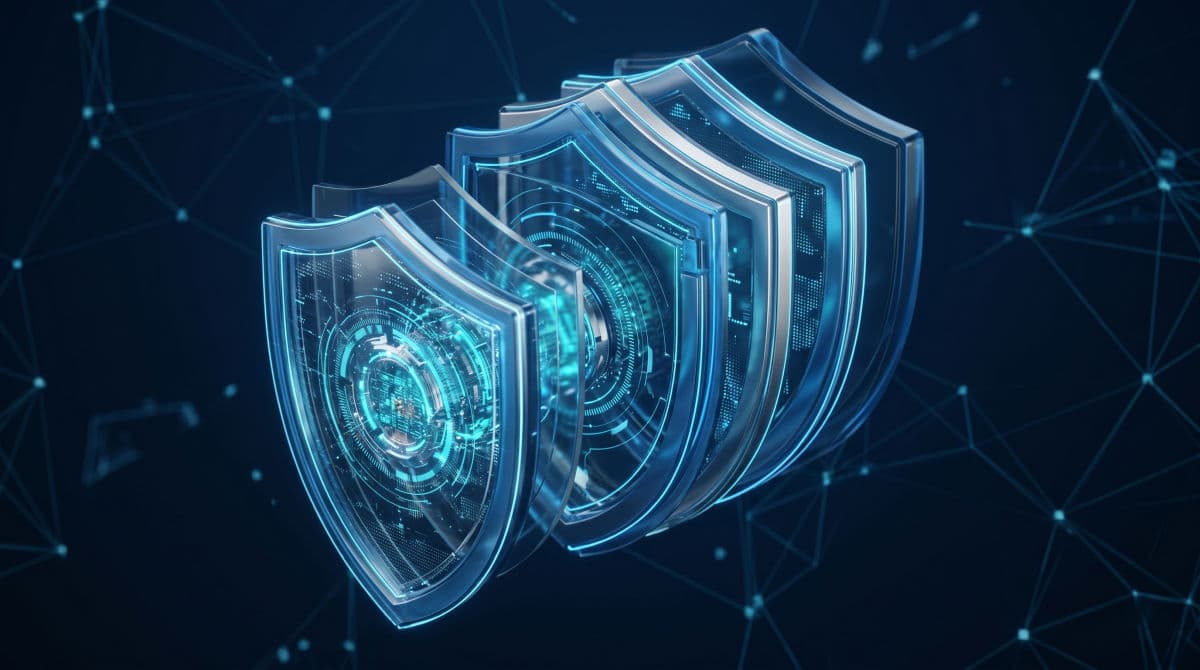 Abstract Zero Trust architecture representation.