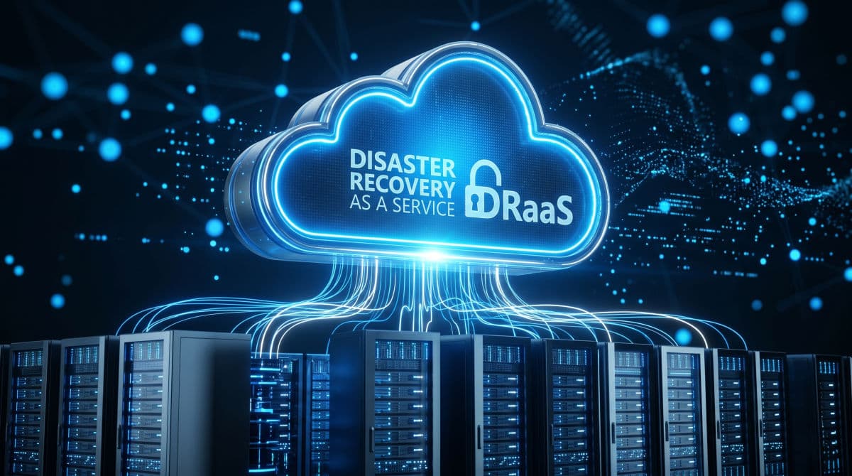Secure cloud for DRaaS representation.