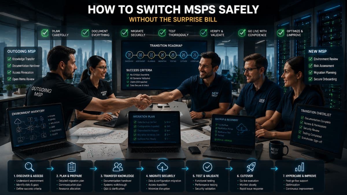 Safe IT switch, collaborative workflow