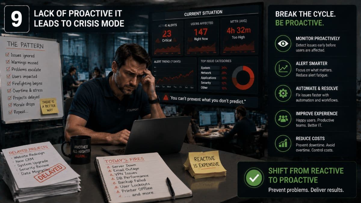 IT worker overwhelmed by ongoing crises