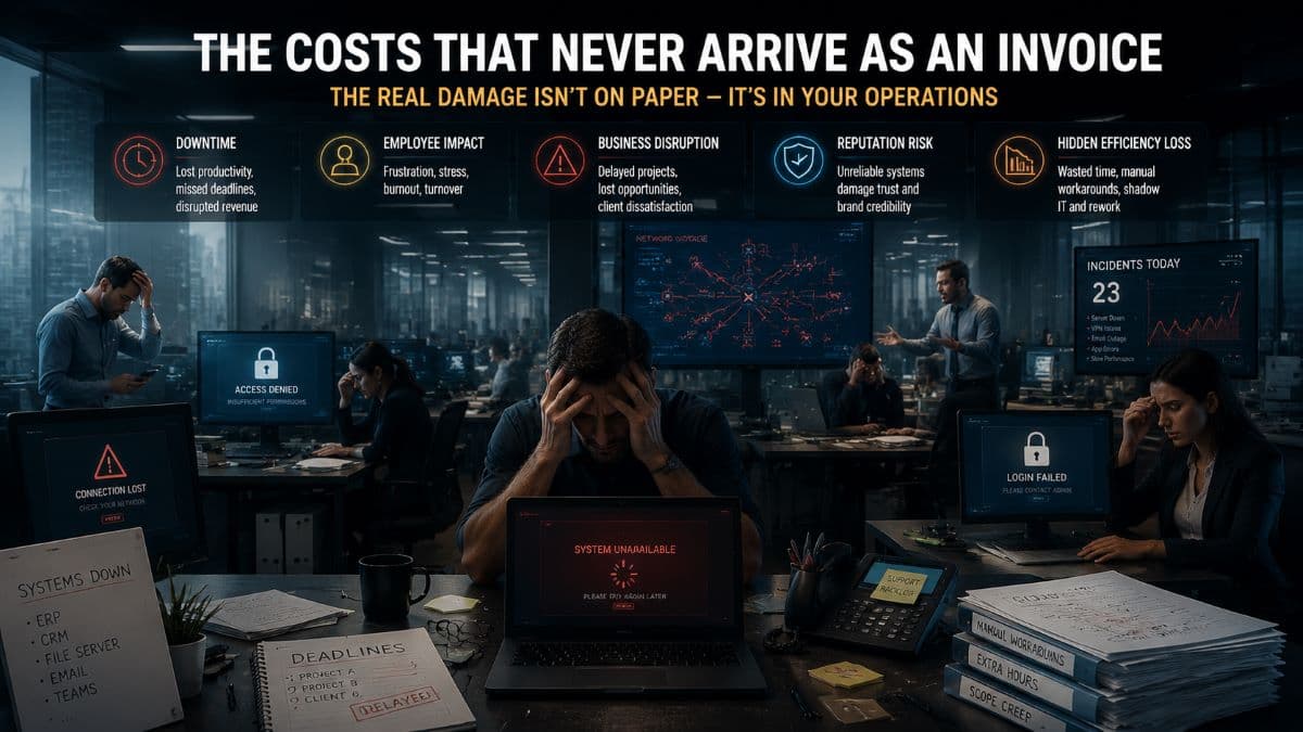 Invisible operational costs, stressed employees