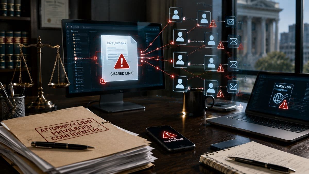 Attorney client privilege exposed through file sharing
