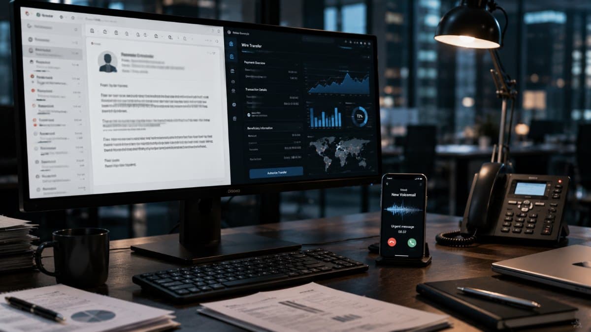 Sophisticated business email compromise fraud attack
