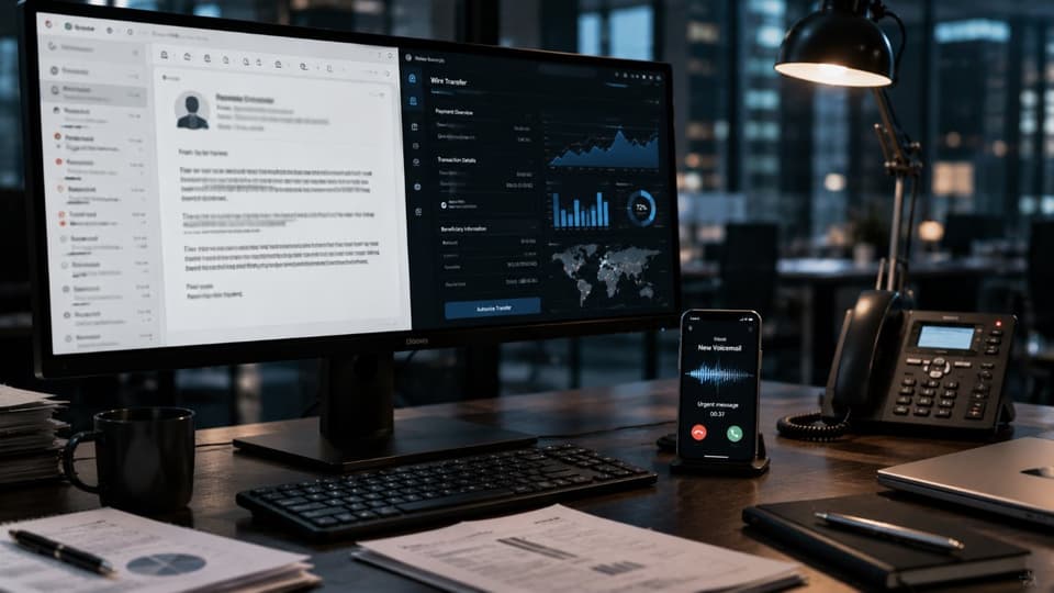 Sophisticated business email compromise fraud attack