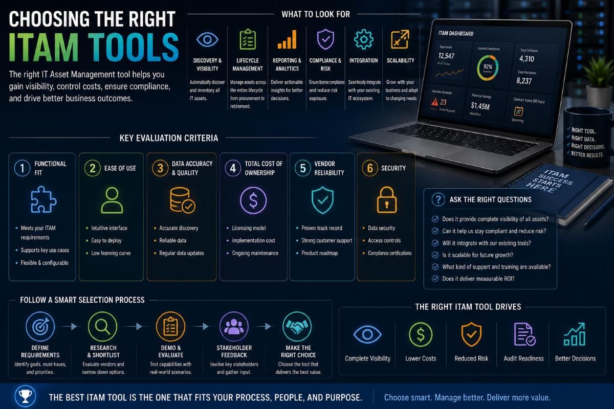 Choosing the right ITAM tools