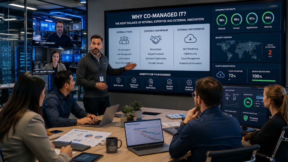 Co-managed IT planning session
