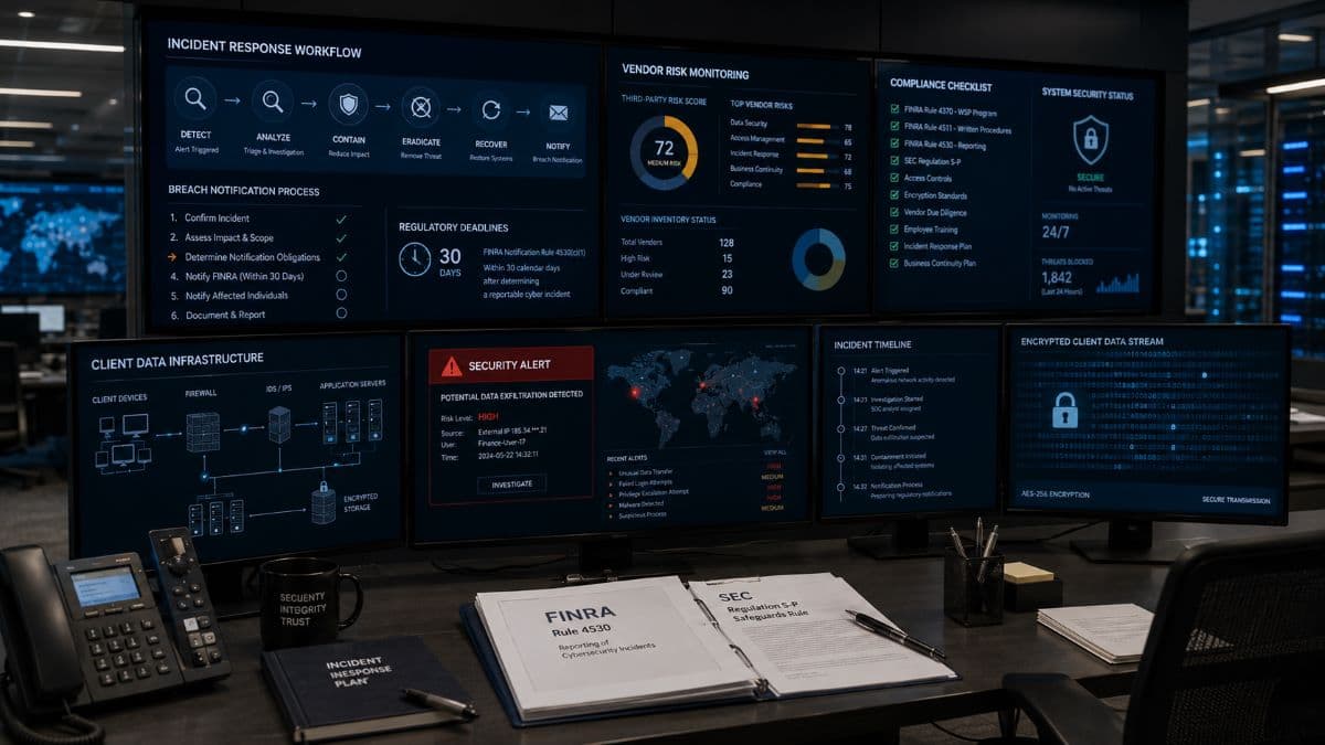 Cybersecurity incident response dashboard