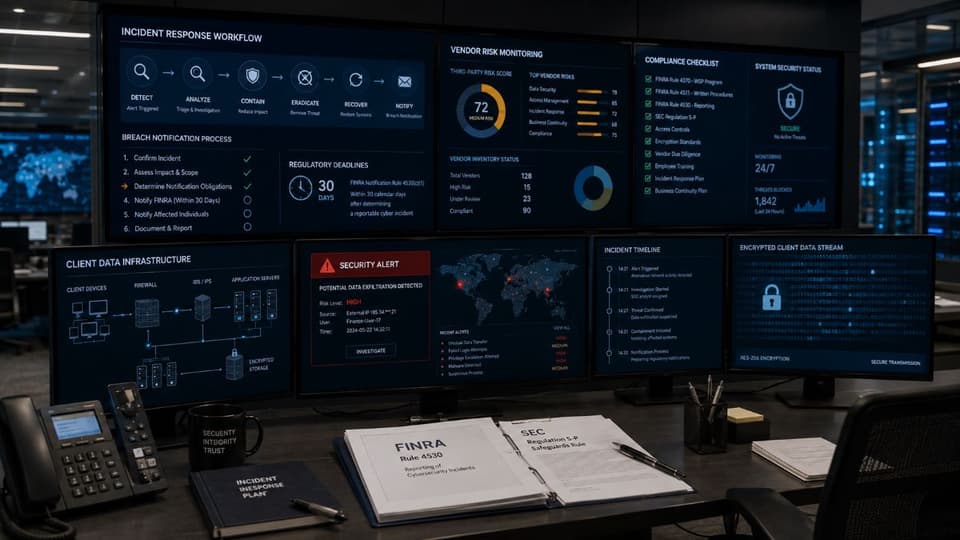 Cybersecurity incident response dashboard
