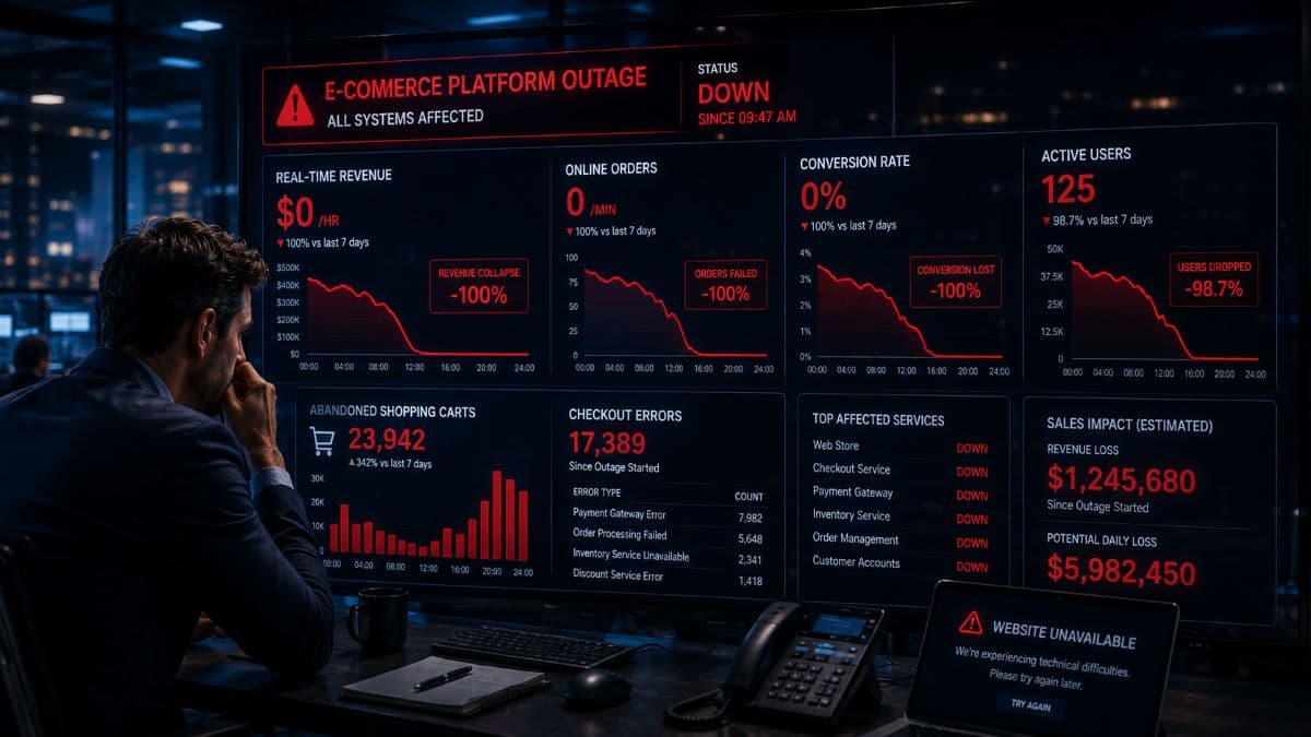 E commerce outage revenue loss