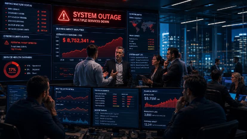 Enterprise IT outage control room