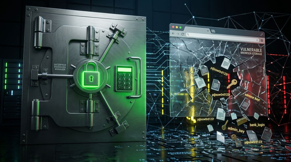 Enterprise password vault vs browser