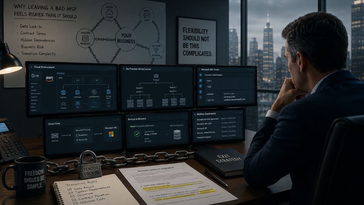 IT teams managing business technology transition
