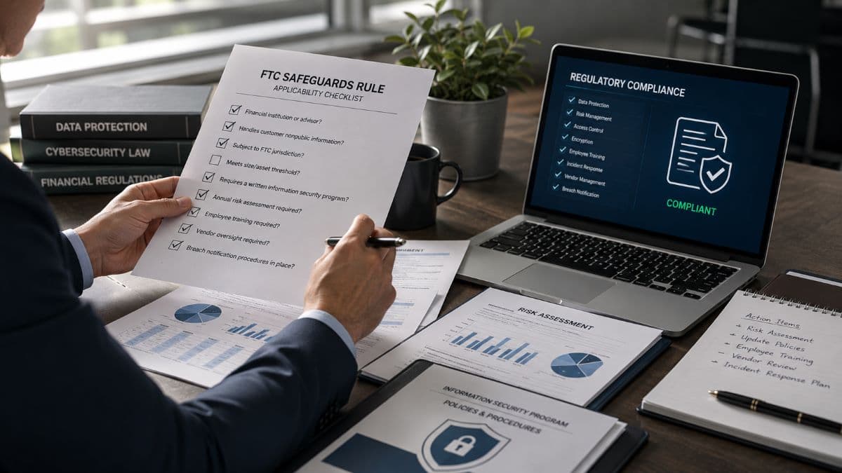 Advisor reviewing FTC compliance requirements
