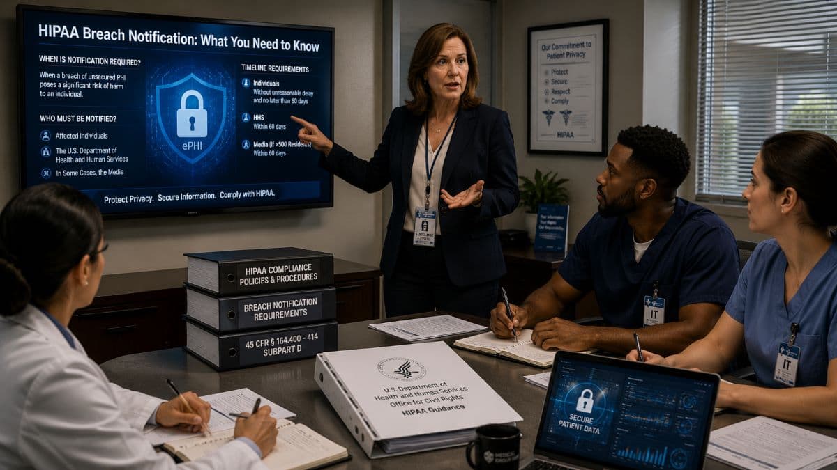 Understanding HIPAA Breach Notification Requirements Clearly