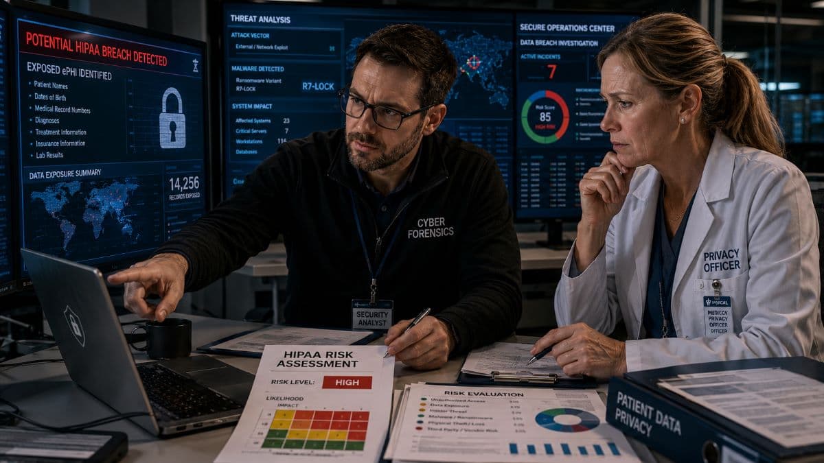 Evaluating Patient Data Exposure After Security Incident