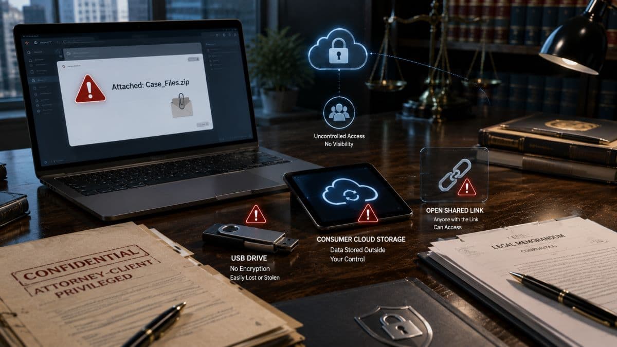 Common insecure file sharing methods for lawyers