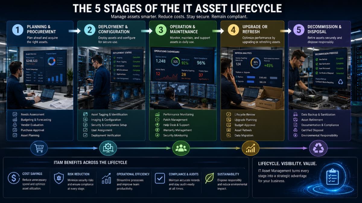 IT asset lifecycle stages