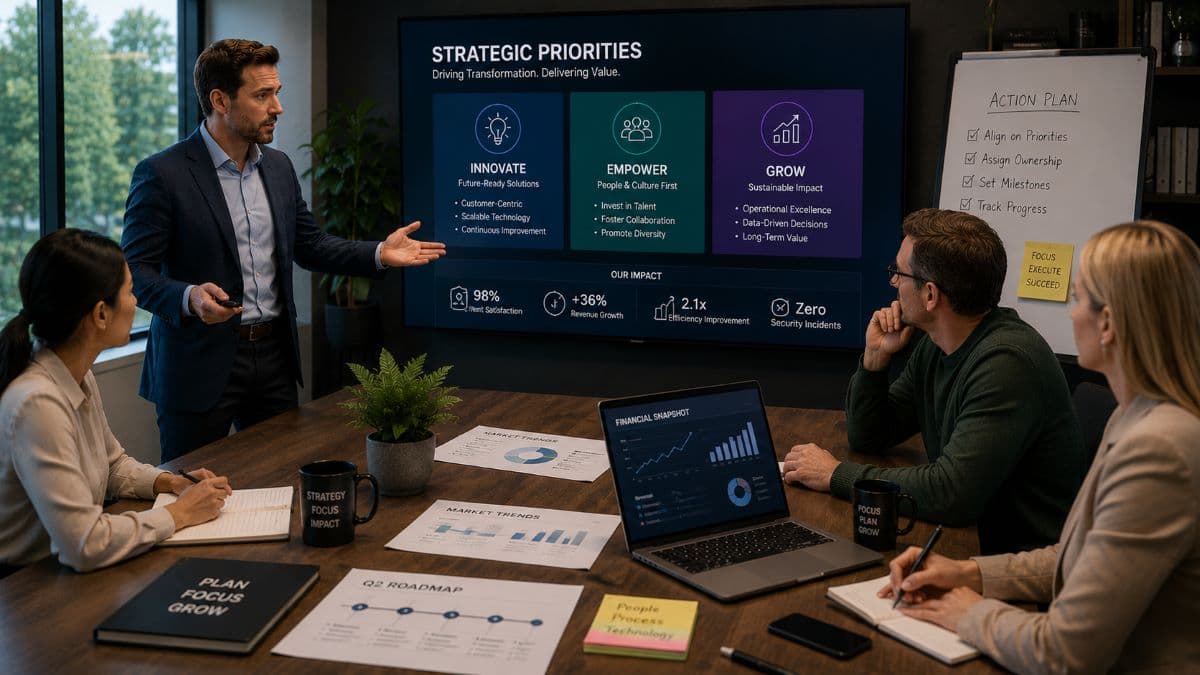 IT migration and onboarding process in modern office