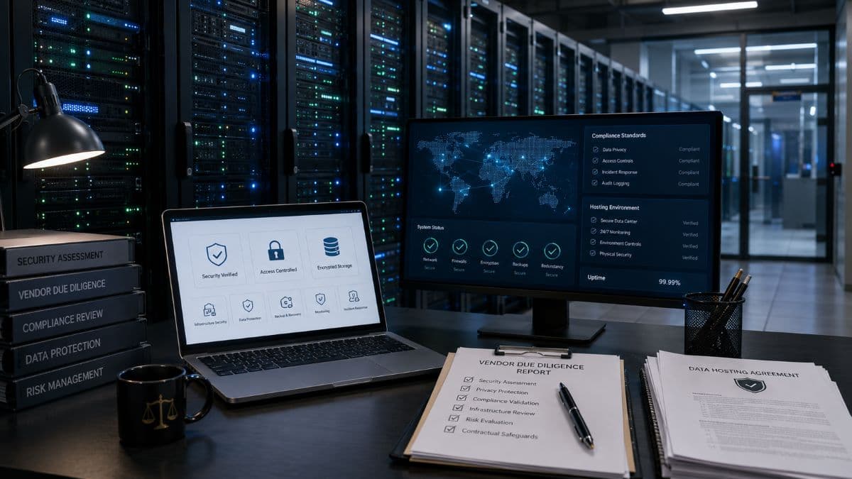 Legal data hosting and vendor due diligence