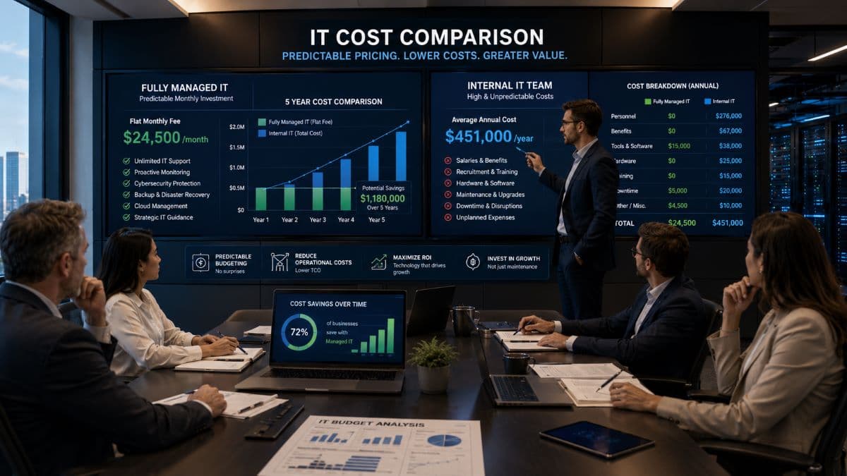 IT cost comparison meeting