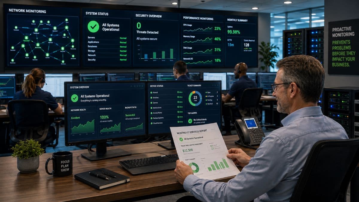Proactive IT monitoring prevents unexpected business disruptions