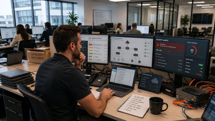 Solo IT professional supporting growing business
