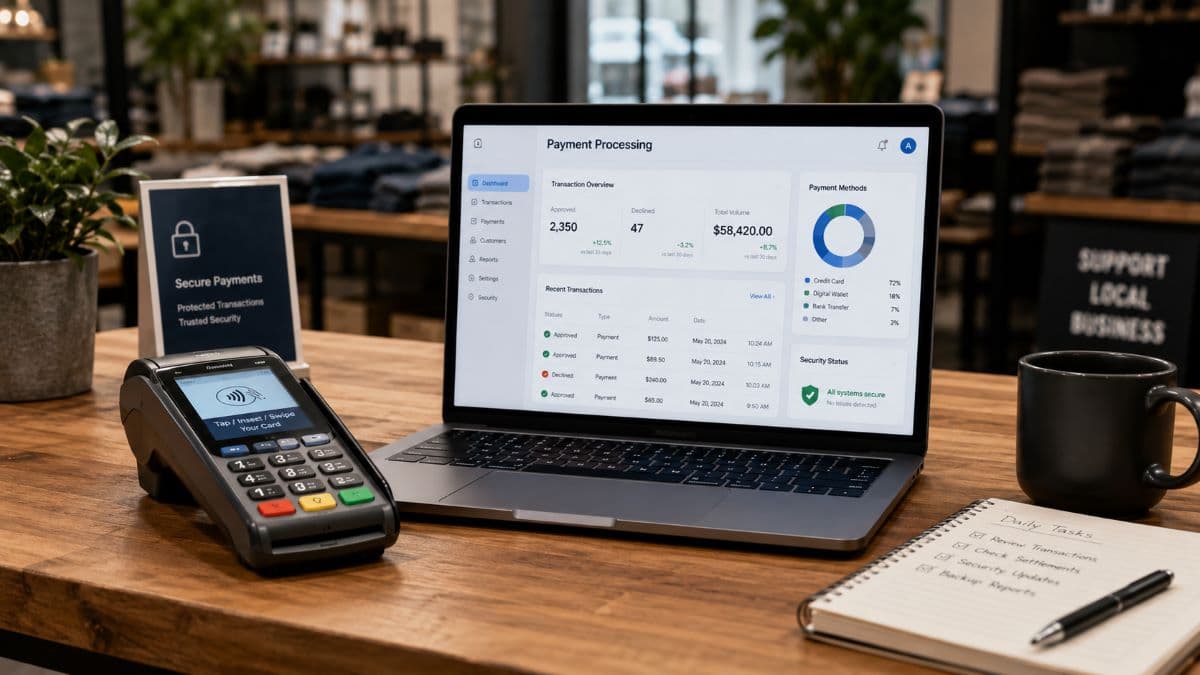 Secure payment processing business environment