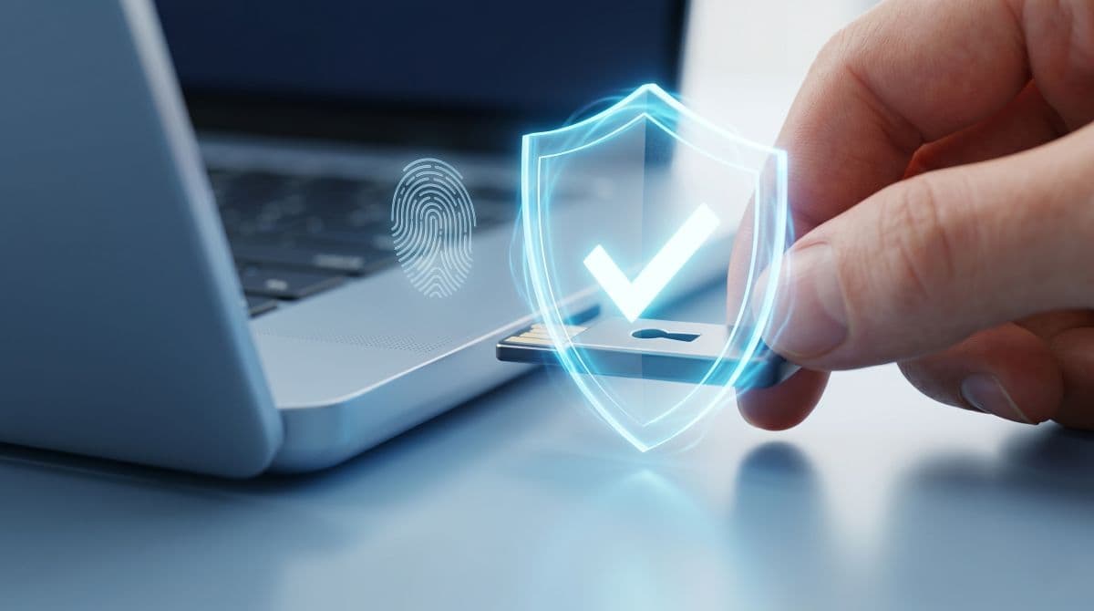 Phishing-resistant MFA using a hardware key