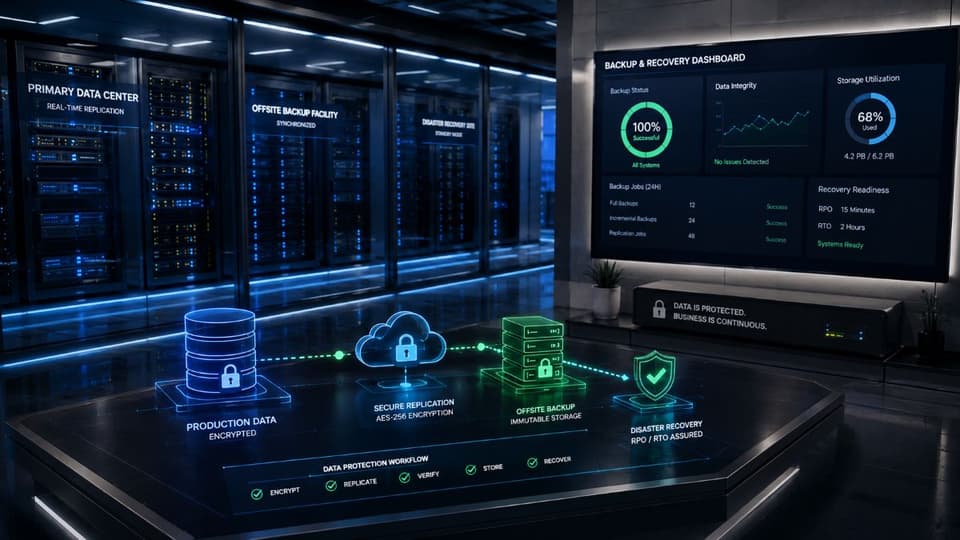 Secure disaster recovery infrastructure