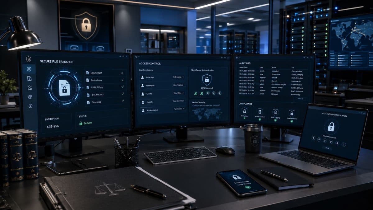 Secure file sharing platform with access controls