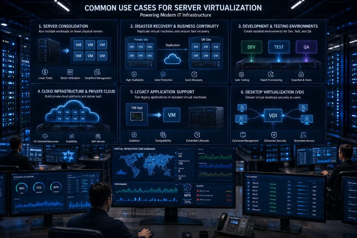 Common enterprise virtualization use cases