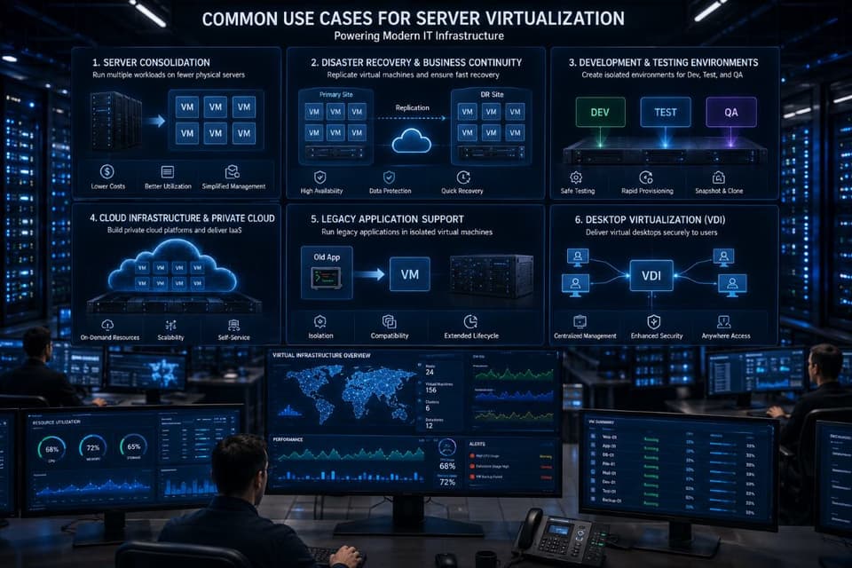 Common enterprise virtualization use cases