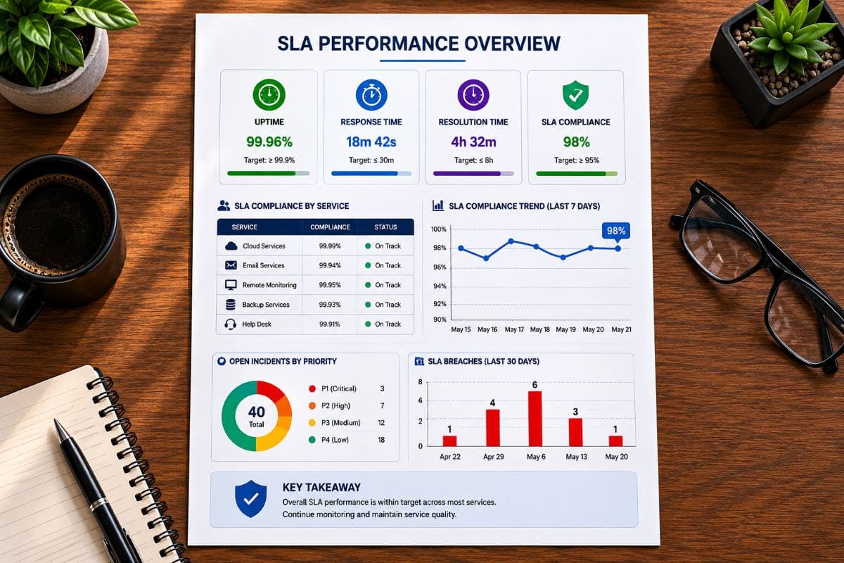 Reviewing SLA penalties and service credit details