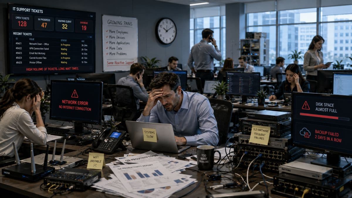 rowing business struggling with outdated break-fix IT support