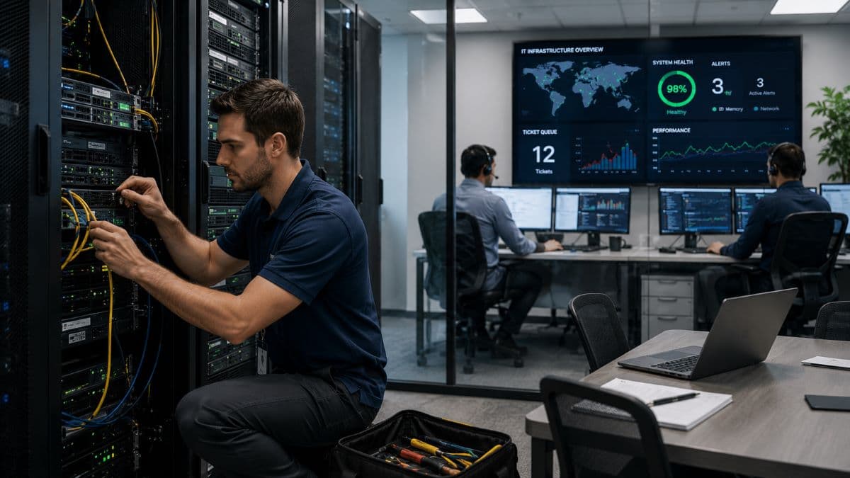 Dedicated internal IT team managing systems
