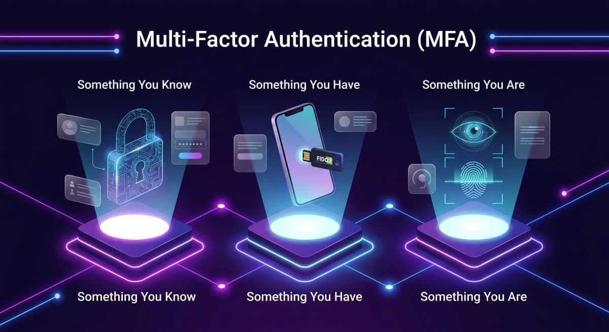 Three pillars of MFA authentication