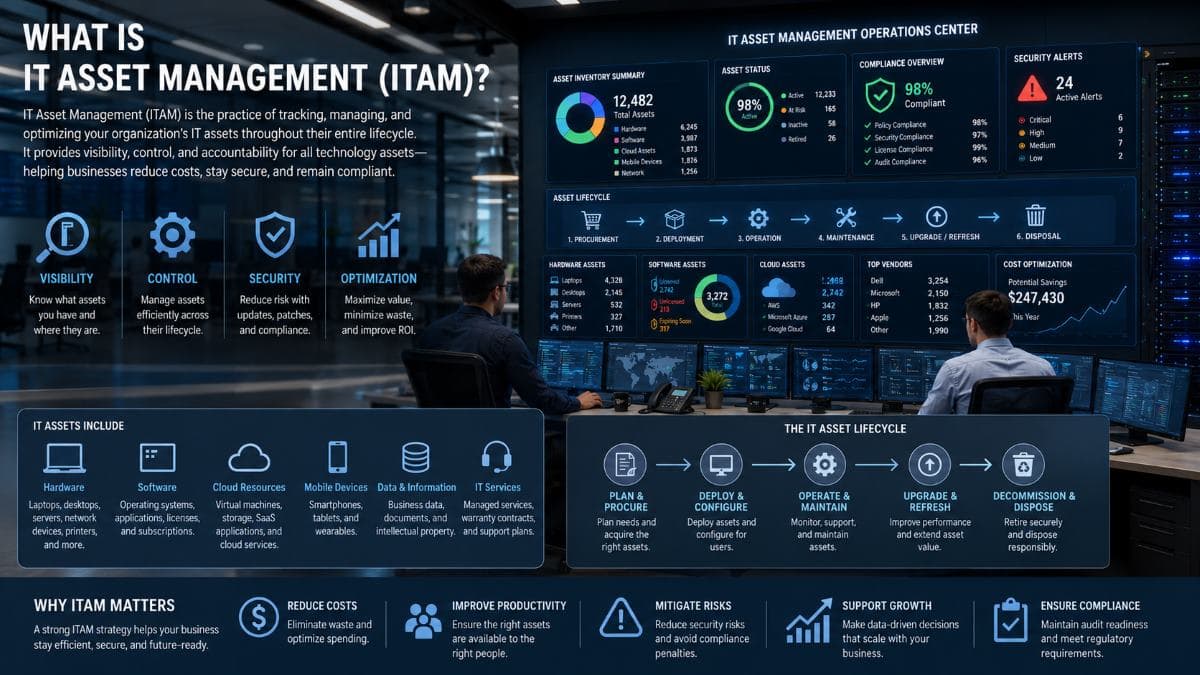 IT asset management dashboard