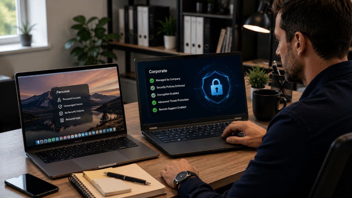 Comparing personal and corporate managed devices
