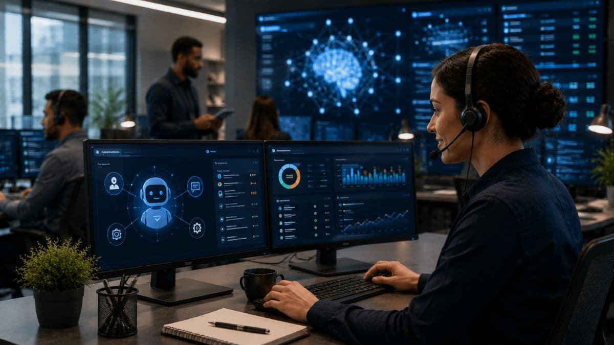 AI-assisted IT support with human oversight