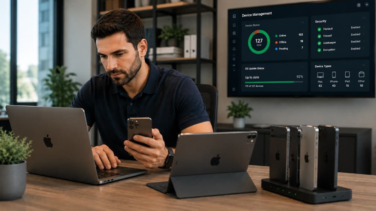 Specialist managing enterprise Apple devices