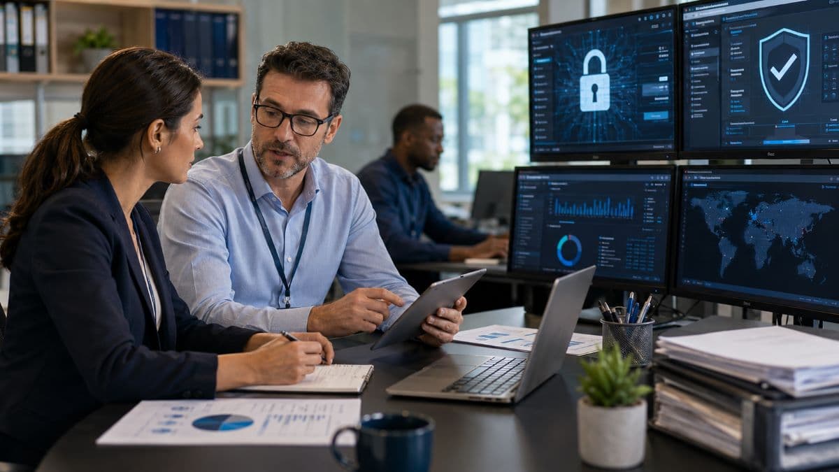 Cybersecurity team protecting sensitive association member information