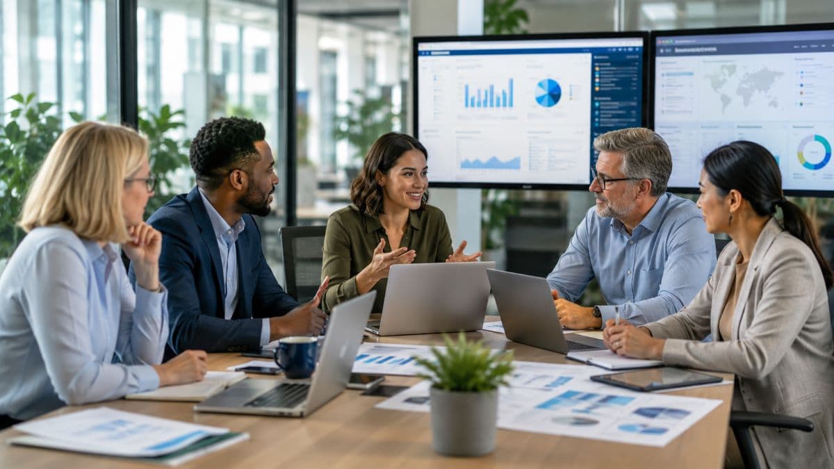 Association leaders planning modern digital transformation strategy