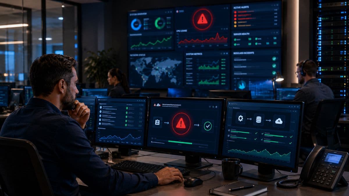 Automated monitoring preventing critical server failures
