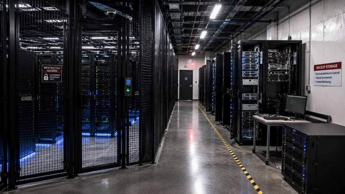Overlooked backup systems beside secured infrastructure