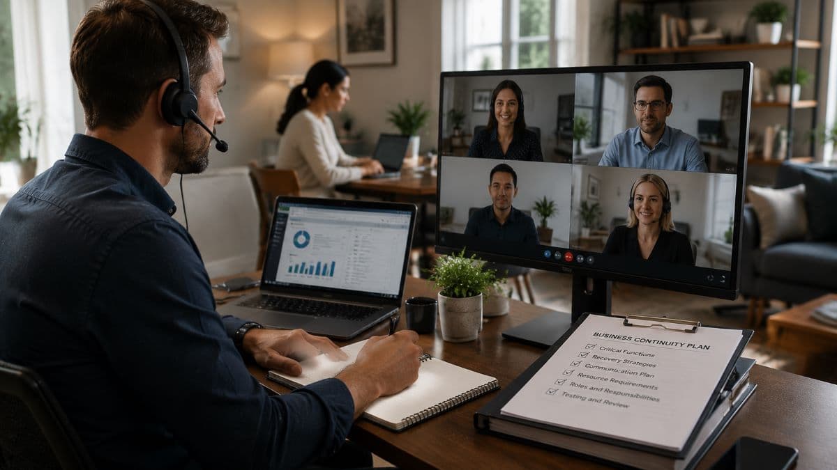 remote work continuity business operations setup