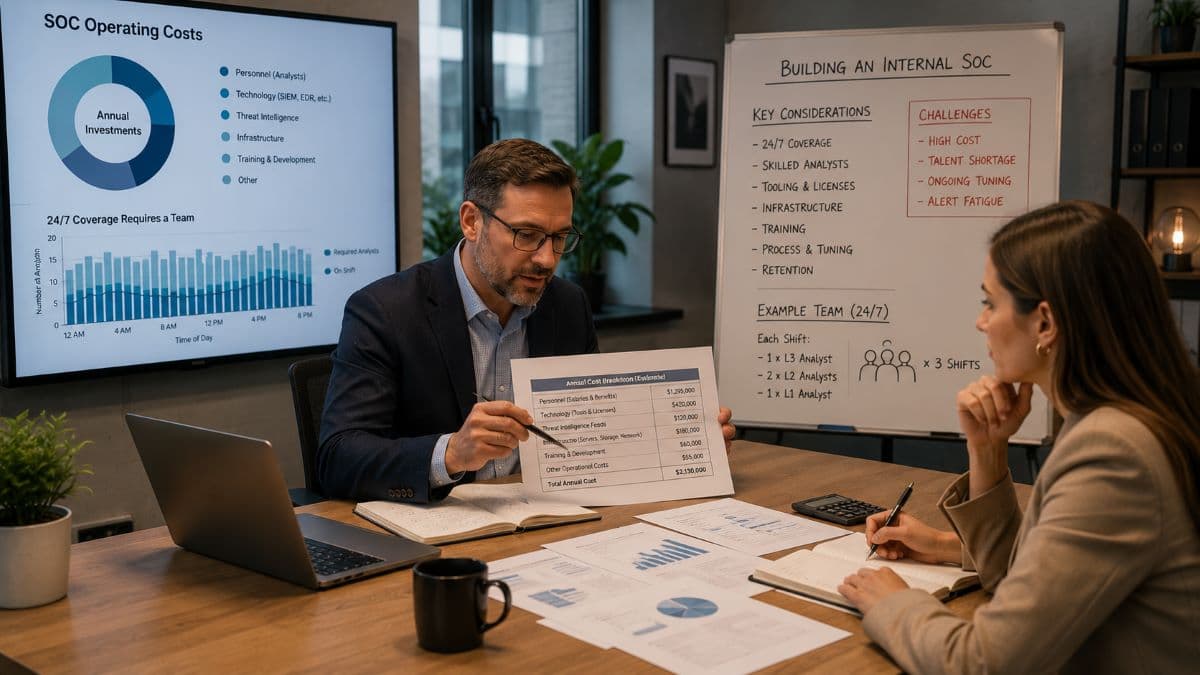 Evaluating staffing and cybersecurity operational costs
