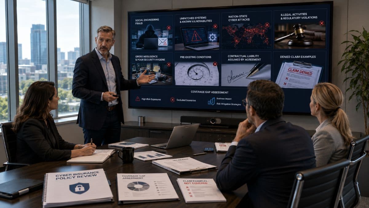 Reviewing cyber insurance policy exclusions