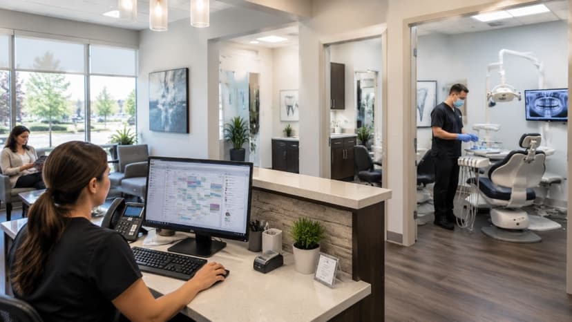 Modern dental clinic technology workflow overview