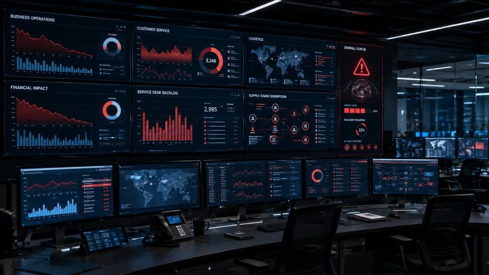 Operational disruption monitoring and impact assessment